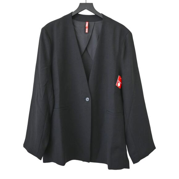 Spanx Classic Black Crepe Blazer Size 2X 20422R - Picture 1 of 8